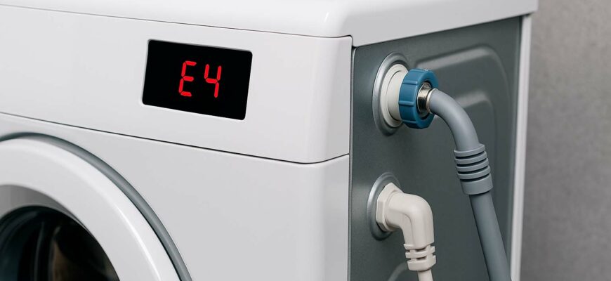 Ошибка E4 в стиральной машине Haier: причины и способы устранения